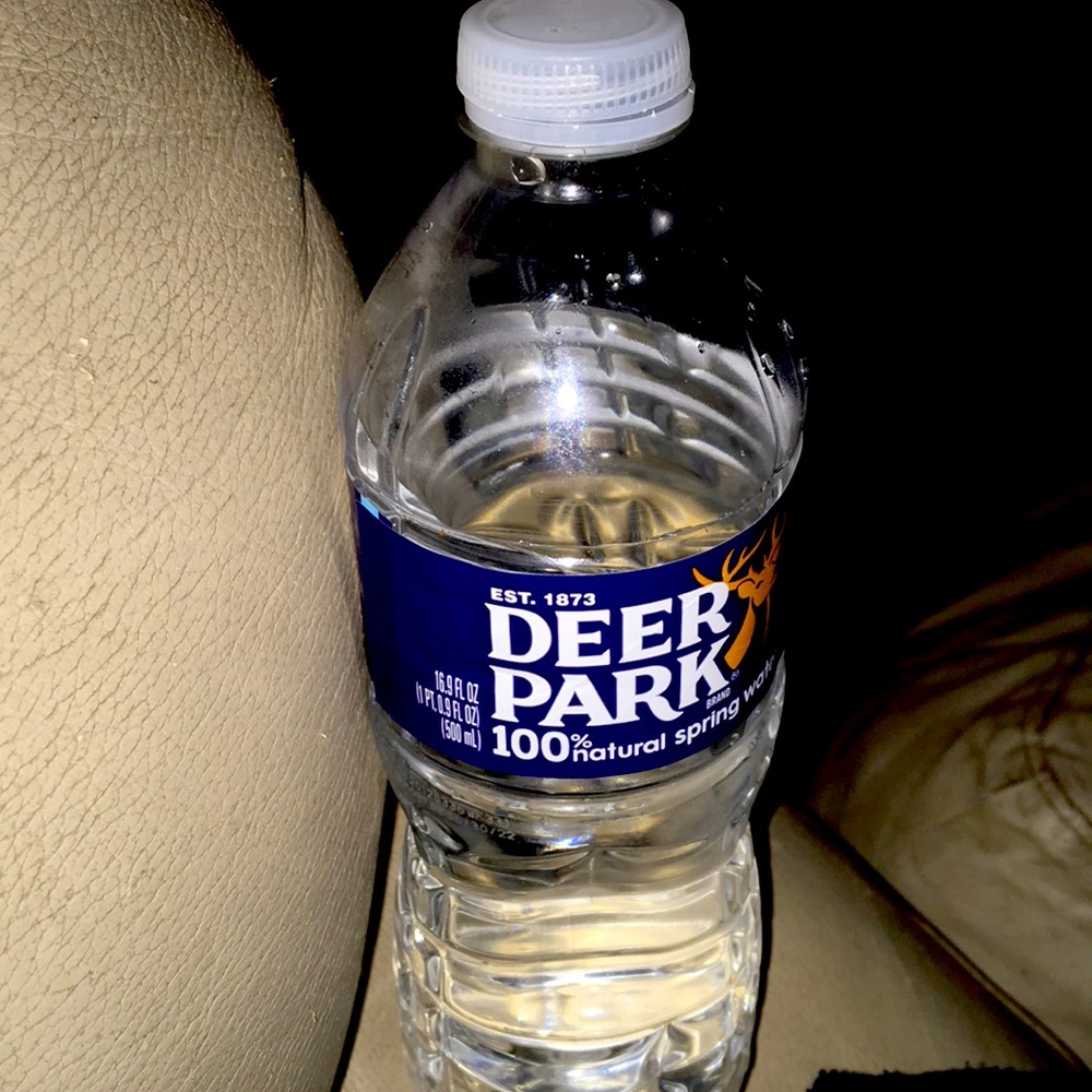 A water I took a sip of